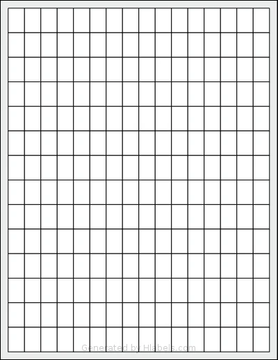 Uline® S-16986 Template Uline® S-16986 template with 224 rectangular 0.5 x 0.75 inch labels per sheet, on Letter-size adhesive blank label sheets.