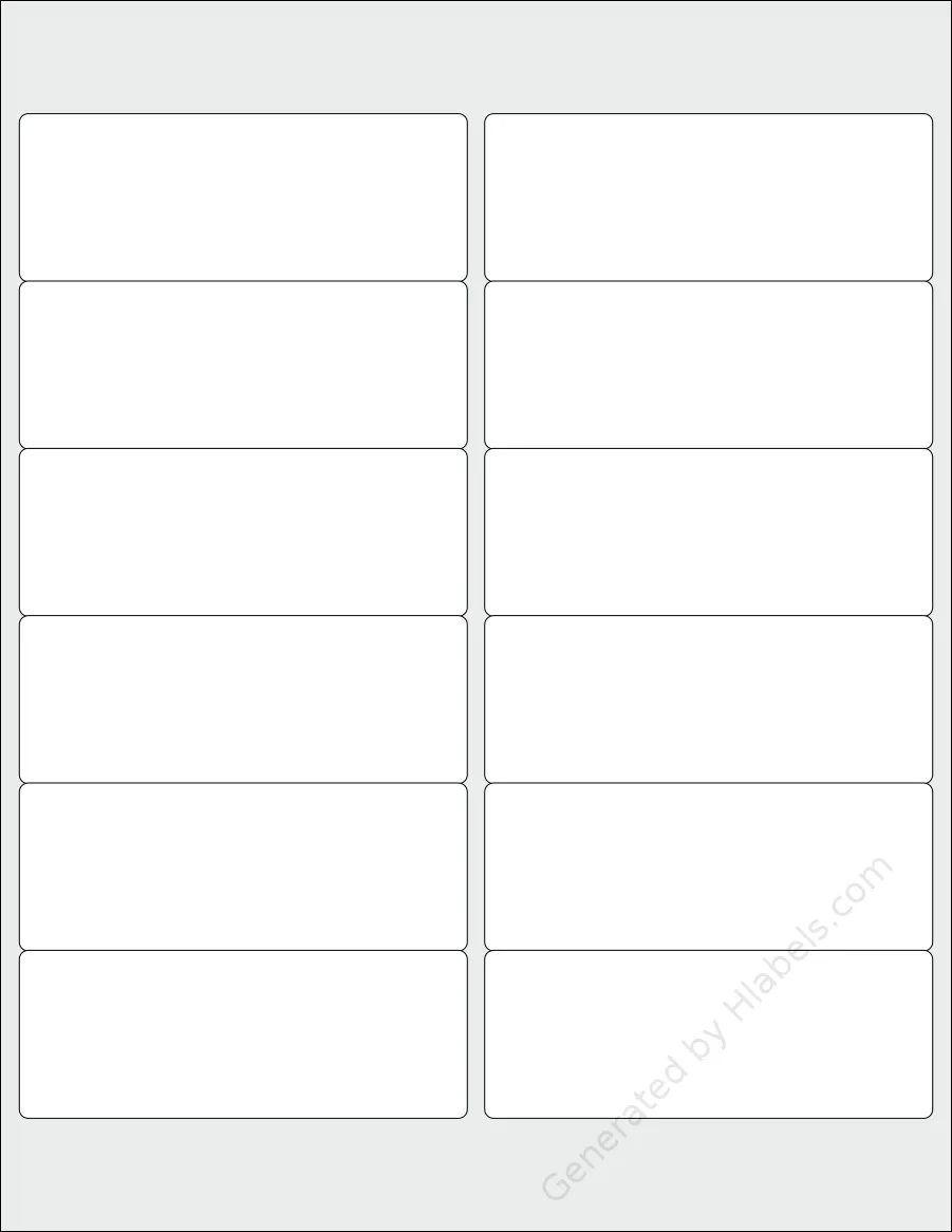 エルゴラページ Worldlabel® WL-250 Label Template | Print Online Instantly