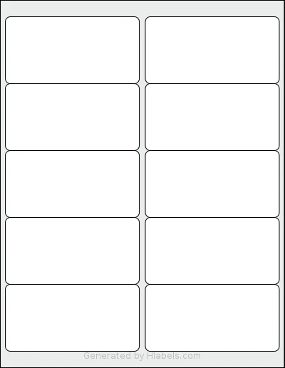 Yegawen® Y10 Template Yegawen® Y10 template with 10 rectangular 4 x 2 inch labels per sheet, on Letter-size adhesive blank label sheets.